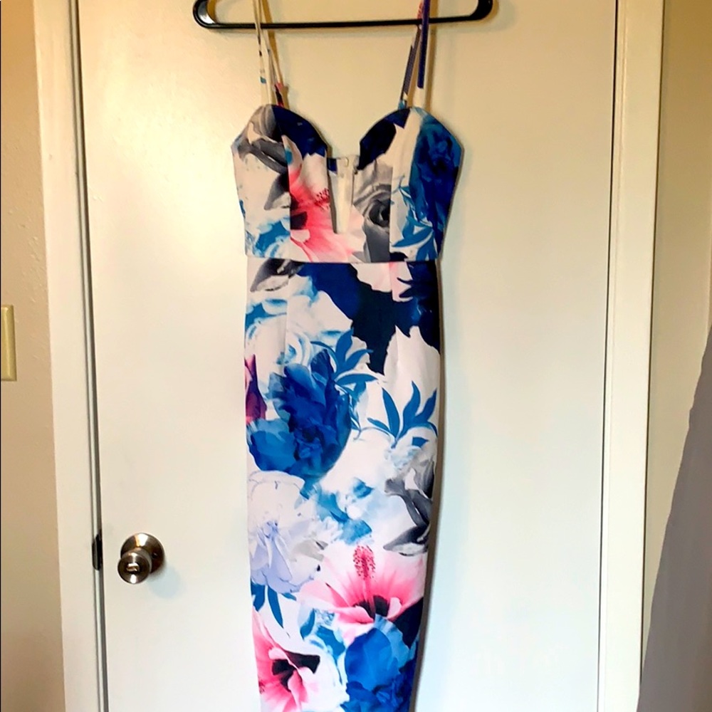 Jean Jail floral v-neck dress